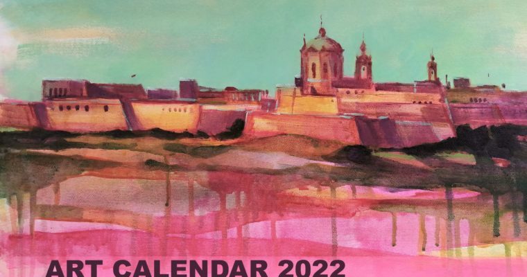 Malta entdecken mit Kunstkalender 2022, art calendar – painting trip