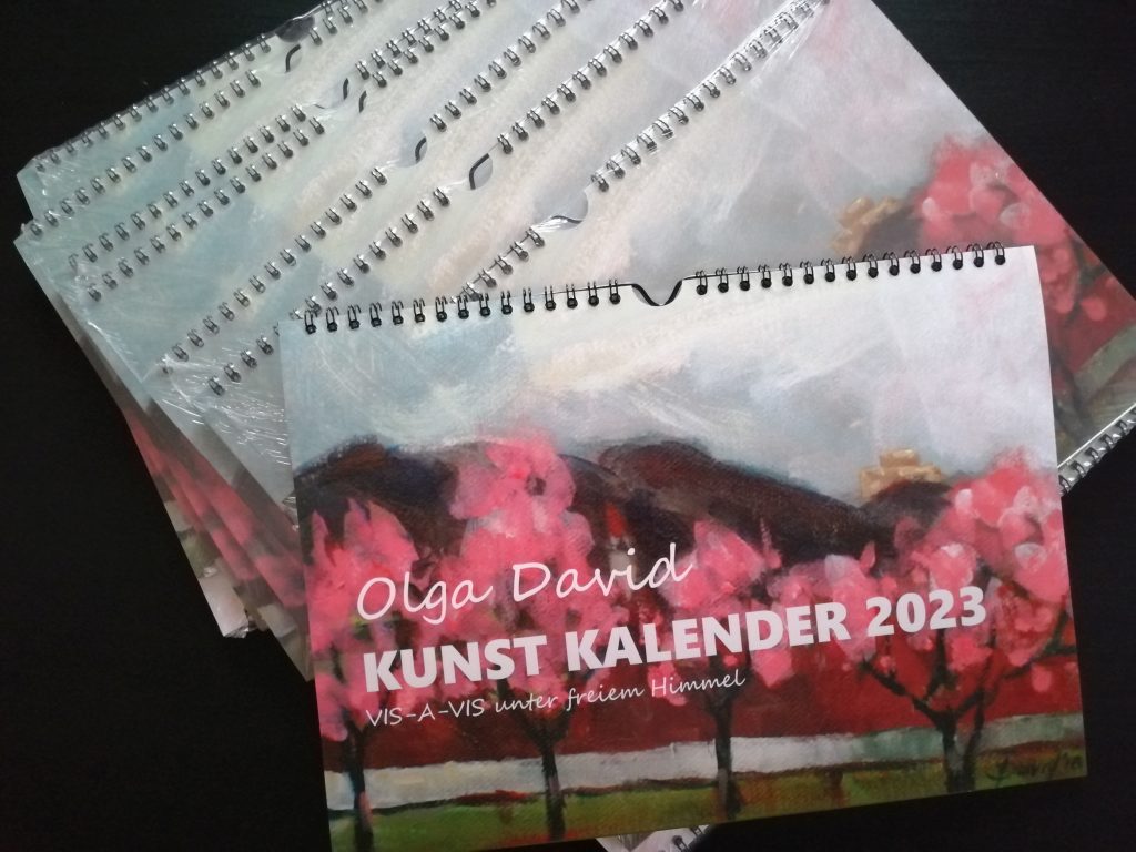 Kunstkalender 2023 - vis-a-vis unter freiem Himmel. Pfalzlandschaften
