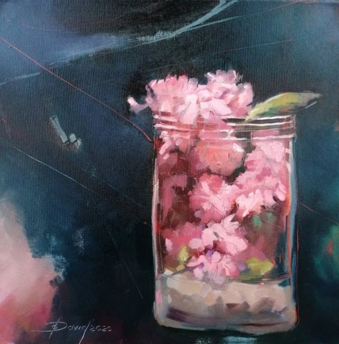 Kirschblüten im Glas